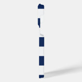 Coque Pour Pour iPhone 14 Pro Max Monogramme Marine marine Bleu Bleu Blancs Ancre (Côté gauche)