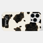 Coque Pour Pour iPhone 14 Pro Max Moo-ve en style : Impression de vache (Verso Horizontal)