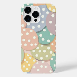 Coque Pour Pour iPhone 14 Pro Max Motif à points Polka sans couleur pastel