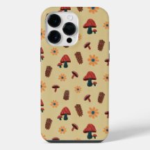 Motif Amoureux de la Nature Champignon Joyeux (Jau