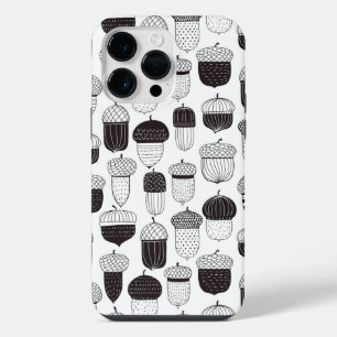 Coque Pour Pour iPhone 14 Pro Max Motif de glands doodle automne