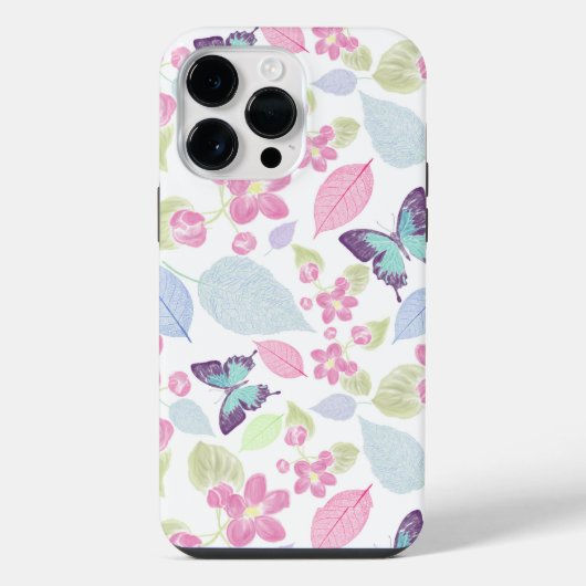 Coque Pour Pour iPhone 14 Pro Max Motif floral frais  (Verso)