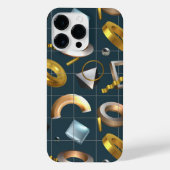 Coque Pour Pour iPhone 14 Pro Max motif géométrique 3D (Verso)