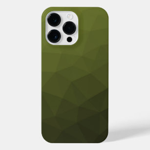 Coque Pour Pour iPhone 14 Pro Max Motif géométrique du maillage vert de l'Armée