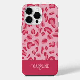 Coque Pour Pour iPhone 14 Pro Max Motif Léopard Rose