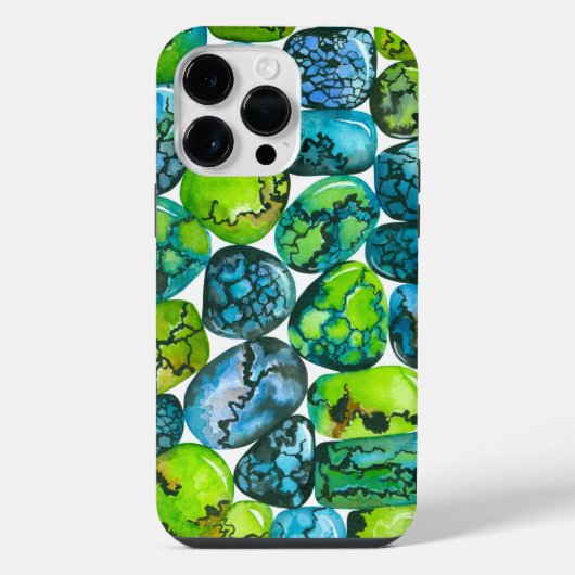Coque Pour Pour iPhone 14 Pro Max Motif turquoise (Verso)