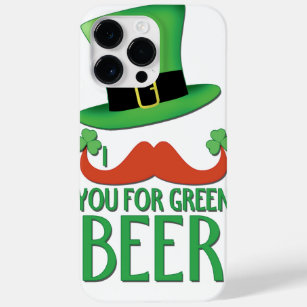 Coque Pour Pour iPhone 14 Pro Max moustache vous pour la bière verte gingembre moust