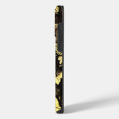 Coque Pour Pour iPhone 14 Pro Max Nom de papillon Noir et Or (Côté gauche)