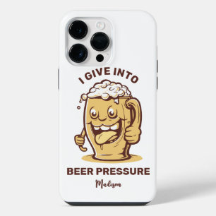 Coque Pour Pour iPhone 14 Pro Max Nom et texte de bière personnalisés drôles