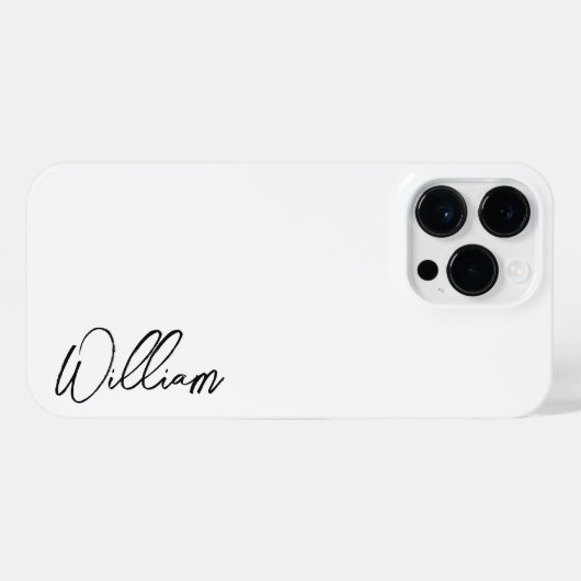 Coque Pour Pour iPhone 14 Pro Max Nom personnalisé du script moderne (Verso Horizontal)