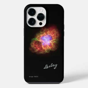 Coque Pour Pour iPhone 14 Pro Max nom personnalisé nébuleuse du crabe astronomie