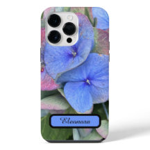 Nouvelle photo de fleur d'hortensia bleu et nom Ét