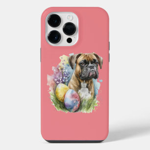 Coque Pour Pour iPhone 14 Pro Max Œuf de Pâques Boxer Joyeux, Joyeuses Pâques Boxer