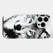 Coque Pour Pour iPhone 14 Pro Max Œuvre d'art de loup (Verso Horizontal)