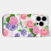 Coque Pour Pour iPhone 14 Pro Max Oiseau et fleurs (Verso Horizontal)
