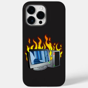 Coque Pour Pour iPhone 14 Pro Max Ordinateur Fire iPhone / coque ipad