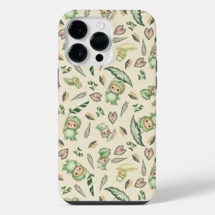 Coque Pour Pour iPhone 14 Pro Max Ours dinosaure mignon et motif sans couture de feu