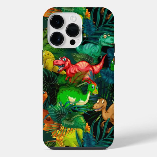 Coque Pour Pour iPhone 14 Pro Max Parc Dinosaur (Verso)