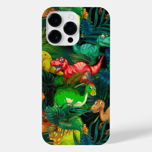 Coque Pour Pour iPhone 14 Pro Max Parc Dinosaur (Verso)