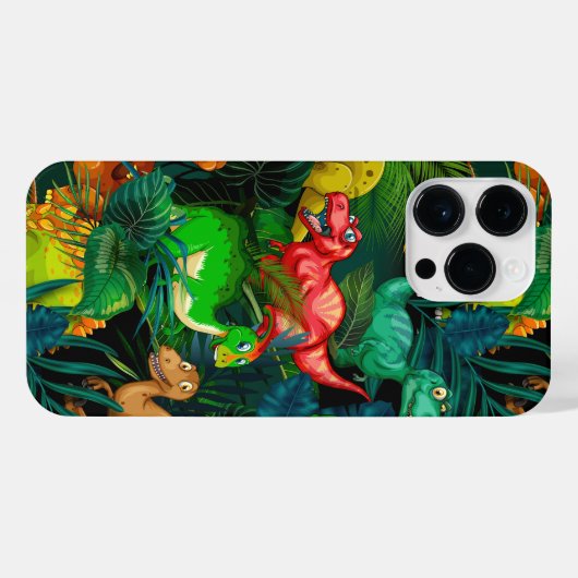 Coque Pour Pour iPhone 14 Pro Max Parc Dinosaur (Verso Horizontal)
