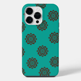 Coque Pour Pour iPhone 14 Pro Max "Parchemins carminés – Élégance audacieuse"