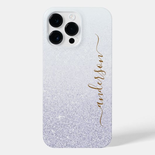 Coque Pour Pour iPhone 14 Pro Max Parties scintillant élégante monogrammed Nom (Verso)