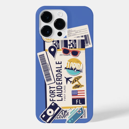 COQUE POUR POUR iPhone 14 PRO MAX PASS FORT LAUDERDALE FLORIDA USA (Verso)