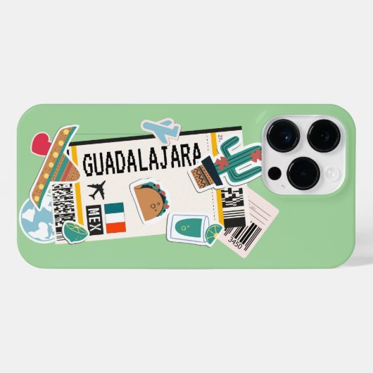 COQUE POUR POUR iPhone 14 PRO MAX PASS GUADALAJARA MEXICO (Verso Horizontal)