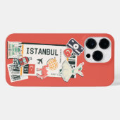 COQUE POUR POUR iPhone 14 PRO MAX PASSE D'EMBARQUEMENT ISTANBUL TURKEY (Verso Horizontal)