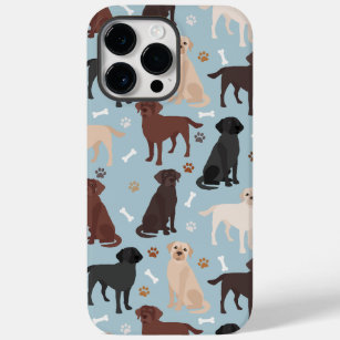Coque Pour Pour iPhone 14 Pro Max Patrouilles et os du Labrador Retriever