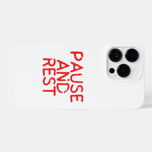 Coque Pour Pour iPhone 14 Pro Max Pause et repos. (Verso Horizontal)