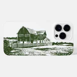 Coque Pour Pour iPhone 14 Pro Max Paysage rural maison de ferme de style coupe