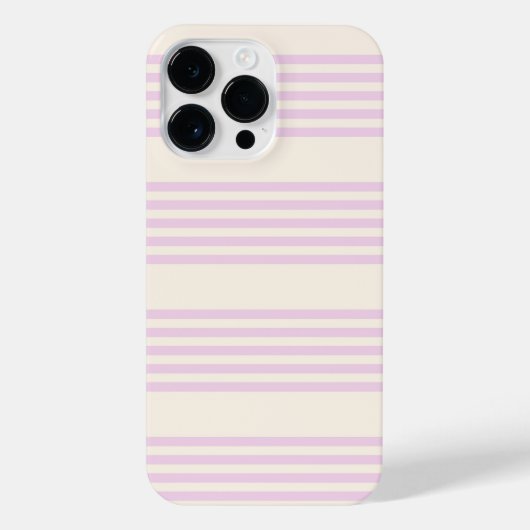 Coque Pour Pour iPhone 14 Pro Max Peaches et crème cinq bandes motif (Verso)