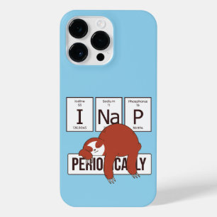 COQUE POUR POUR iPhone 14 PRO MAX PERIODIQUE TABLE SLOTH I NAP PÉRIODIQUEMENT
