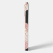 Coque Pour Pour iPhone 14 Pro Max Personalized Modern Rose Quartz Marble Gold (Côté gauche)