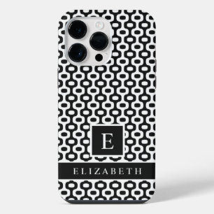 Coque Pour Pour iPhone 14 Pro Max Personnalisé Noir Et Blanc Brésil Ipanema Géométri