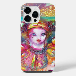 Coque Pour Pour iPhone 14 Pro Max PIERO AVEC CHAT / Masques de Venise