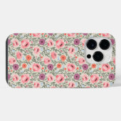 Coque Pour Pour iPhone 14 Pro Max Pink Wildflowers Watercolor (Verso Horizontal)