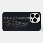 Coque Pour Pour iPhone 14 Pro Max Pinscher Doberman    (Verso Horizontal)
