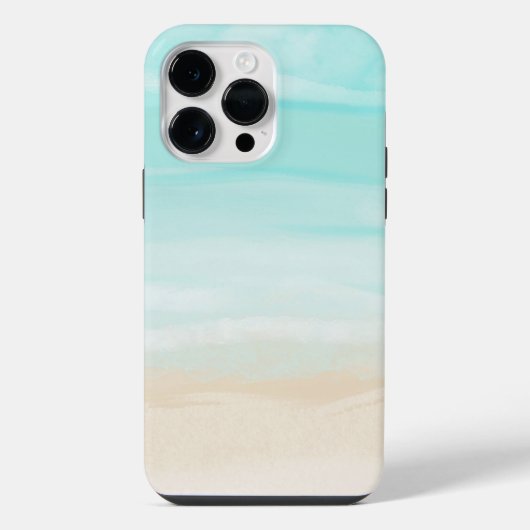 Coque Pour Pour iPhone 14 Pro Max Plage Abstraite Moderne (Verso)