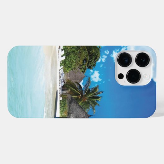 Coque Pour Pour iPhone 14 Pro Max Plage exotique (Verso Horizontal)