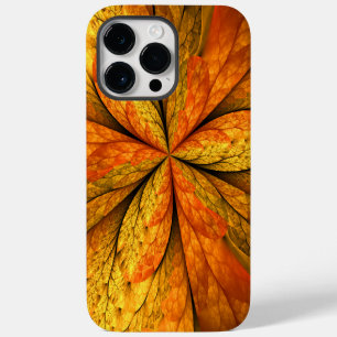 Coque Pour Pour iPhone 14 Pro Max Plante d'automne, feuille d'art fractal abstrait m