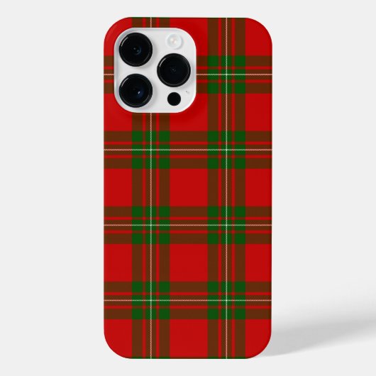 Coque Pour Pour iPhone 14 Pro Max Plaque vert rouge de tartan MacGregor (Verso)