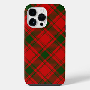 Coque Pour Pour iPhone 14 Pro Max Pli vert rouge tartan MacQuarrie