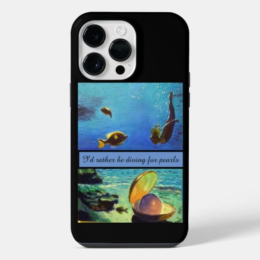 Coque Pour Pour iPhone 14 Pro Max Plongée aux perles (Verso)