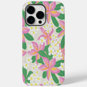 Coque Pour Pour iPhone 14 Pro Max Plumeria sans couture Motif art imprimé