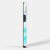 Coque Pour Pour iPhone 14 Pro Max Poisson Koi en rose et bleu (Côté droit)