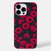 Coque Pour Pour iPhone 14 Pro Max Poppies rouges (Verso)