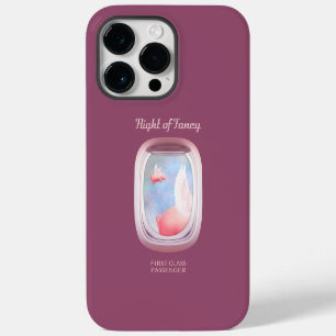 Coque Pour Pour iPhone 14 Pro Max Porcs volant devant la fenêtre de l'avion