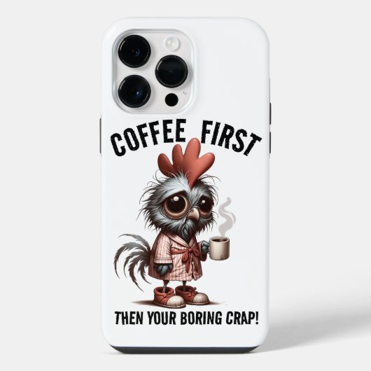 Coque Pour Pour iPhone 14 Pro Max Premier mème de café (Verso)